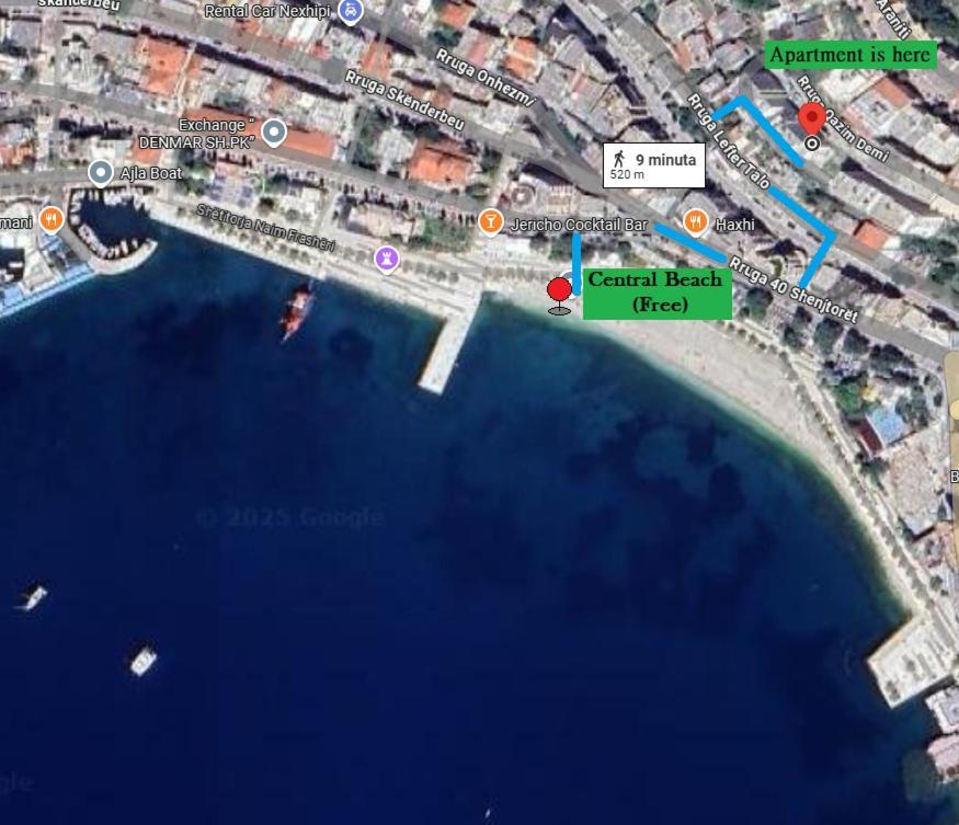 Central Beach Apartment Sarandë Buitenkant foto